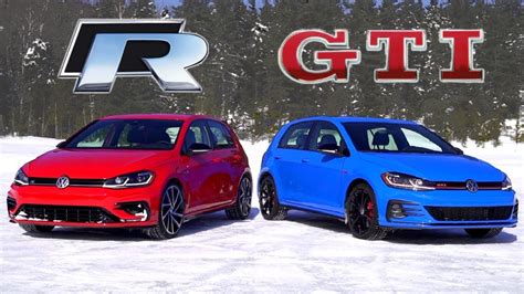 2019 Volkswagen Golf GTI vs Golf R // Do You Need AWD? - YouTube