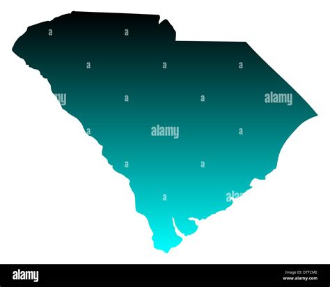 Mapa de Carolina del Sur Fotografía de stock - Alamy