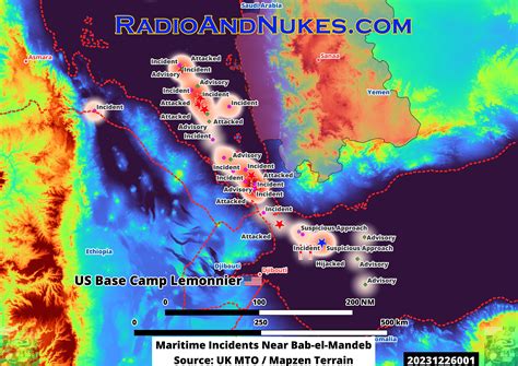 Map of Red Sea Attacks : r/MapPorn