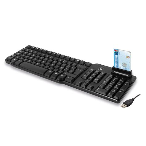 USB keyboard with Smart Card Reader Qwerty (IT) layout | Ewent Eminent