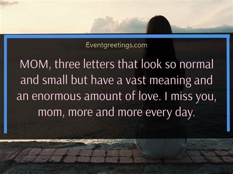 25 Heartfelt Miss You Mom Quotes And Sayings – Events Greetings