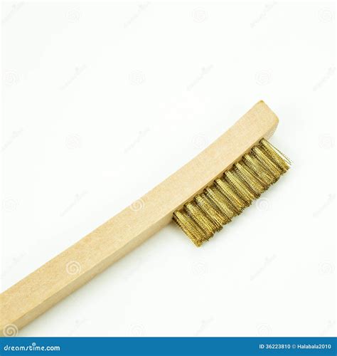 Wire brush with metal stock photo. Image of descale, closeup - 36223810