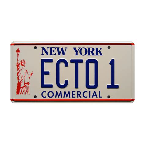 Ghostbusters 2 | Ectomobile | ECTO 1 | Metal Stamped Replica License Plate - Walmart.com