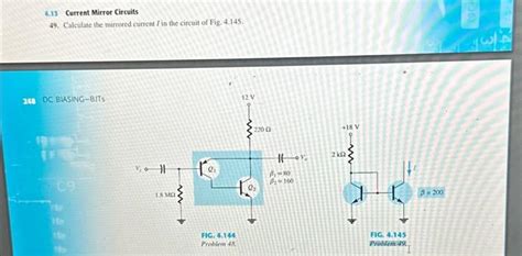 Solved 4.13 Current Mirror Circuits 49. Calculate the | Chegg.com