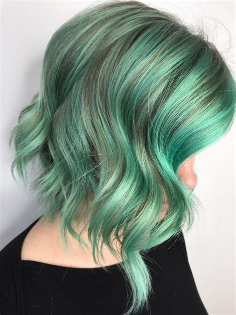 This Cool Green Hair Color Is Inspired by Mint Chip Ice Cream - Allure