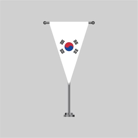Premium Vector | Illustration of south korea flag template