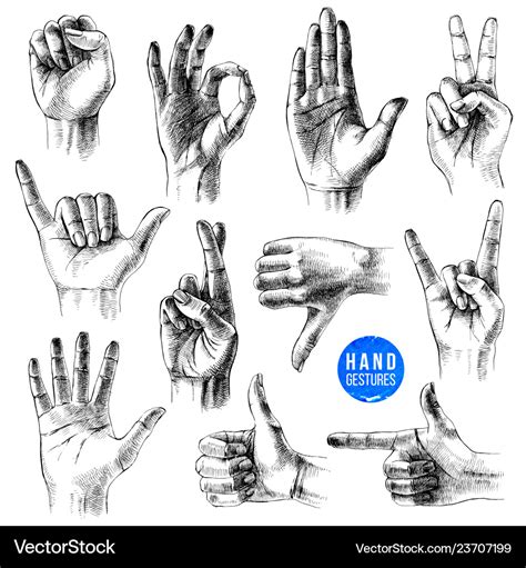 Hand Gestures Drawing - brownploaty