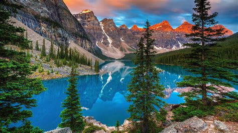 HD wallpaper: mountain blue lake 8k desktop background, water, scenics - nature | Wallpaper Flare