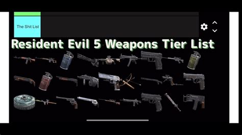 Resident Evil 5 Weapons Tier List - YouTube