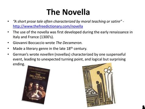 PPT - The Novella PowerPoint Presentation, free download - ID:2077100