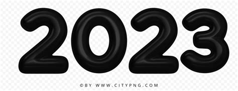 Black 2023 Text Transparent PNG | Citypng