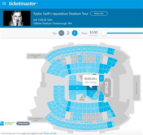 Taylor Swift Seating Chart Gillette Stadium