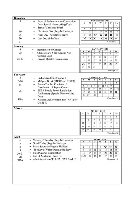 Deped School Calendar 2023 To 2023 Holidays - Time and Date Calendar 2023 Canada