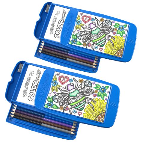 SideDeal: 2-Pack: Colorpockit Portable Coloring Kits with Storage Bags