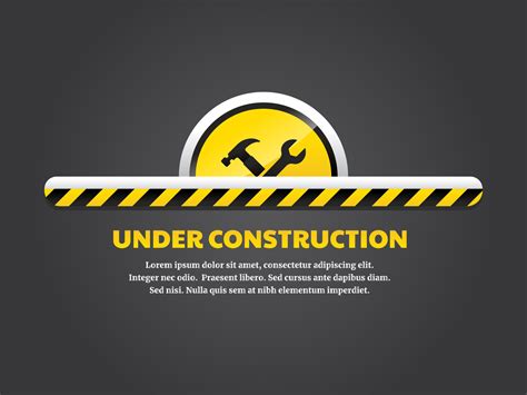 Under construction landing page 192083 Vector Art at Vecteezy