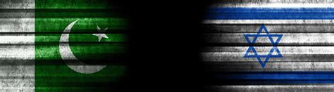 Premium Photo | Pakistan and israel flags on black background