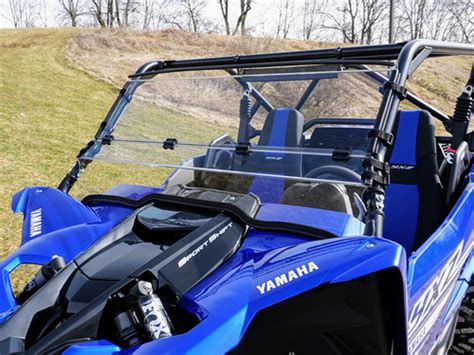 2019 Yamaha YXZ Folding Windshield Scratch Resistant | UTV Direct