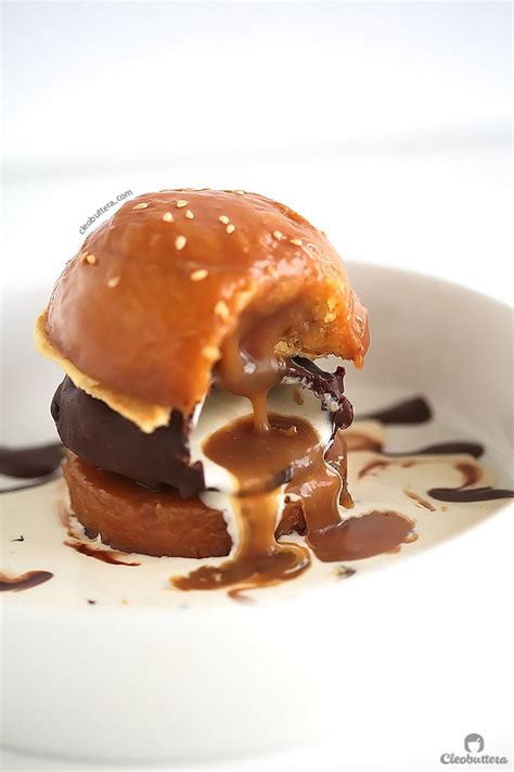 Caramel Buns Ice Cream Burger | Cleobuttera