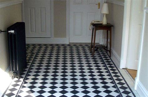 Black and White Floor Tiles - Chequerboard Floor Tiles | FireTile Ltd