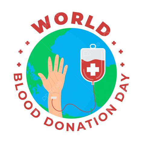 World Blood Donor Vector Art PNG, World Blood Donor Day Illustration Png, Vector, Red, Doctor ...