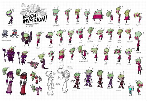 Invader ZIM (2001-2004) | Invasor zim, Como dibujar personajes, Bosetos ...