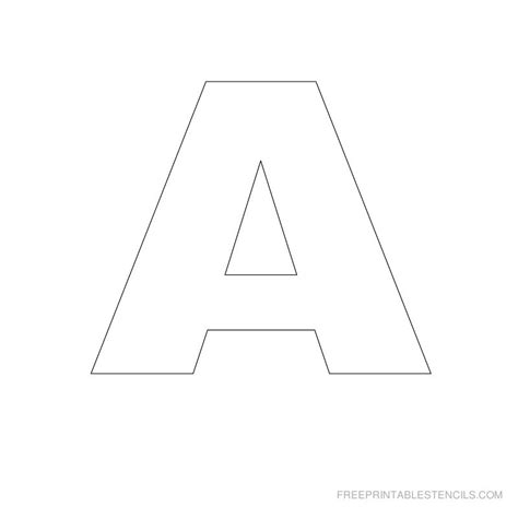 #1 Free Printable Large Alphabet Letter Stencils