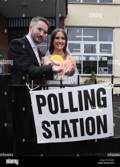 Alliance candidate for West Belfast Sorcha Eastwood casts her vote in ...