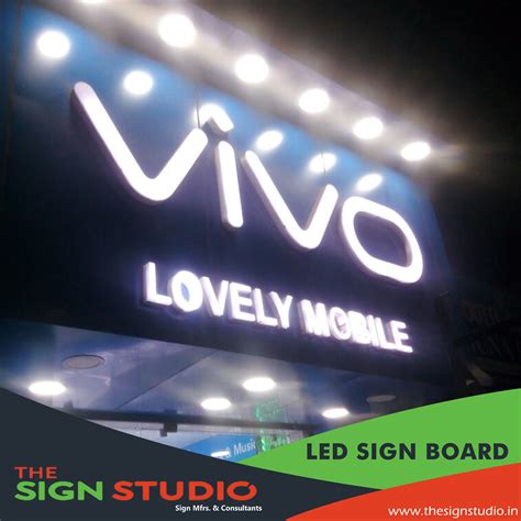 Colourful Lighting signboard, Electronics Shops Logo Led Signboard, 3d ...