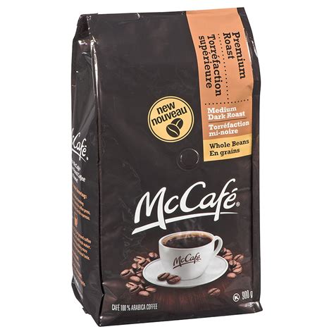 McCafe Premium Roast Coffee - Whole Bean - Medium-Dark Roast - 900g ...