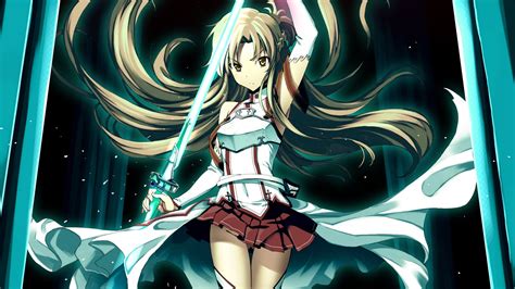 Anime Sword Skirt Asuna SAO Sword Art Online HD wallpaper | anime ...