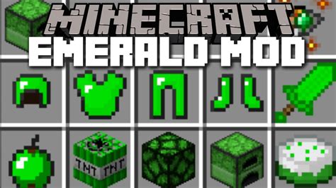 Minecraft EMERALD MOD / FIGHT THE EMERALD GOLEM AND SURVIVE!! Minecraft - YouTube