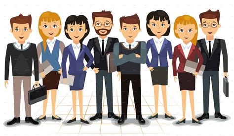 Business Team of Employees #Business, #Team, #Employees Ai Illustrator ...