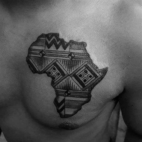 Africa Outline Tattoo