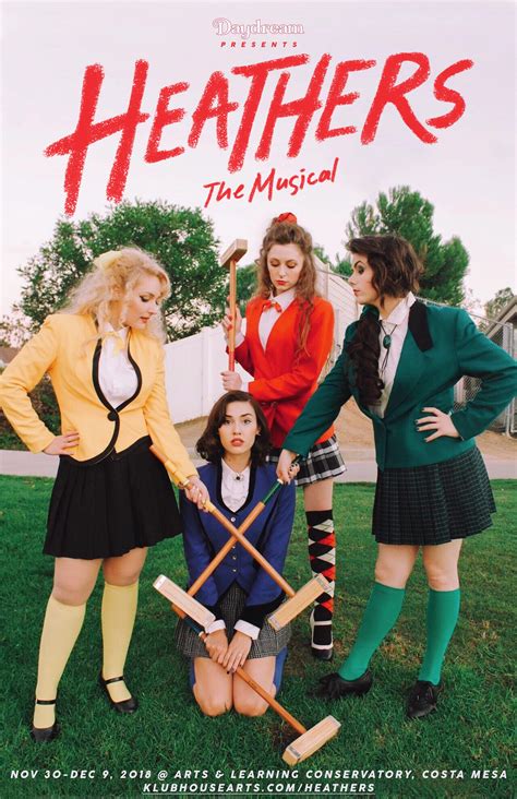 Heathers Musical Poster Portrait photography for poster and electronic media to promote the ...