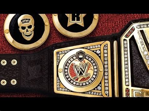 WWE - CUSTOM SIDE PLATES FOR THE WWE CHAMPIONSHIP - YouTube