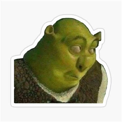 "Shrek face meme" Sticker for Sale by calamity02 | Redbubble