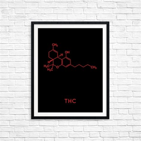 Thc Molecule Art - Etsy