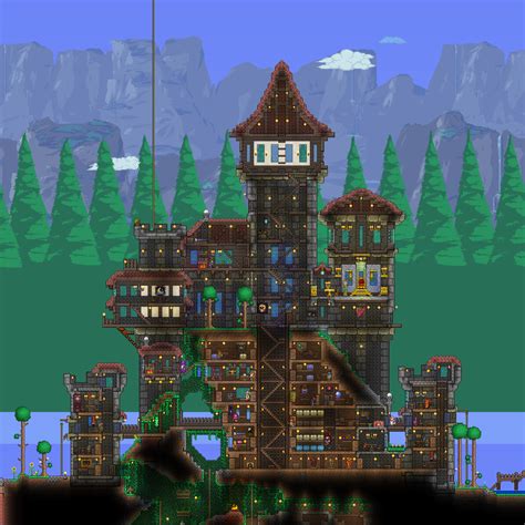 Pin by Annika Greaney on Terraria Building Inspiration | Terraria castle, Terraria house design ...