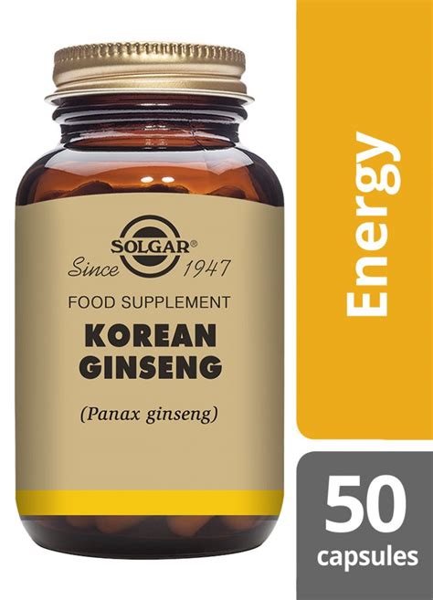 Korean Ginseng 60Vegetable Capsules - Natural Balance, since 1993