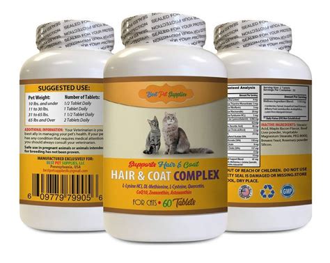 cat Skin and Coat Supplement - Best Cats Hair and Coat Complex - Itch ...