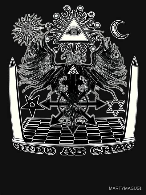 "ORDO AB CHAO 2" T-shirt for Sale by MARTYMAGUS1 | Redbubble | ordo t-shirts - ab t-shirts ...