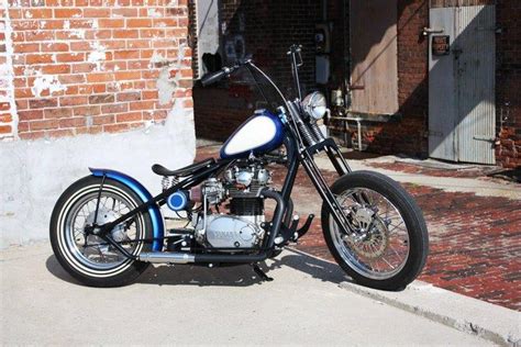 Blue Collar Bobber built by TC Bros. Choppers LLC of U.S.A.