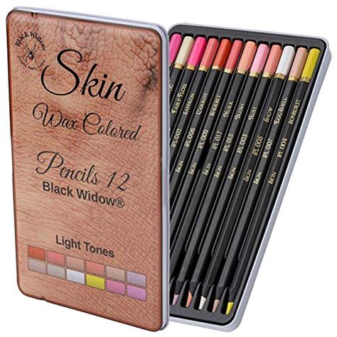 Black Widow Skin Colored Pencils for Adults - Color Pencils for ...