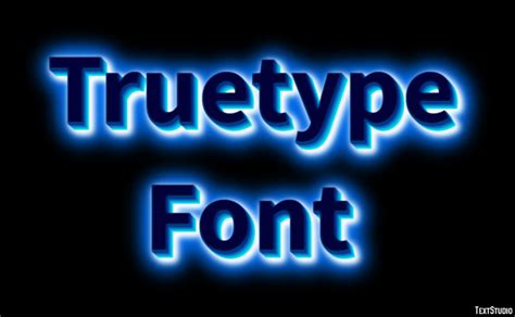 Truetype Font Text Effect and Logo Design Font