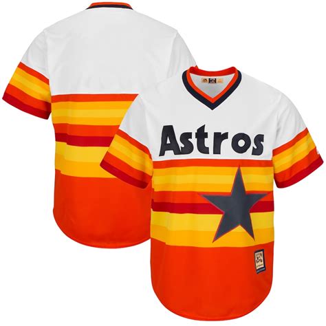 Majestic Houston Astros Orange Big & Tall Cool Base Team Jersey