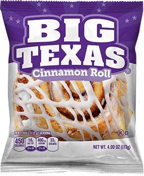 Amazon.com : Big Texas Cinnamon Roll, 6 - 4 ounce (6 per Pack ...