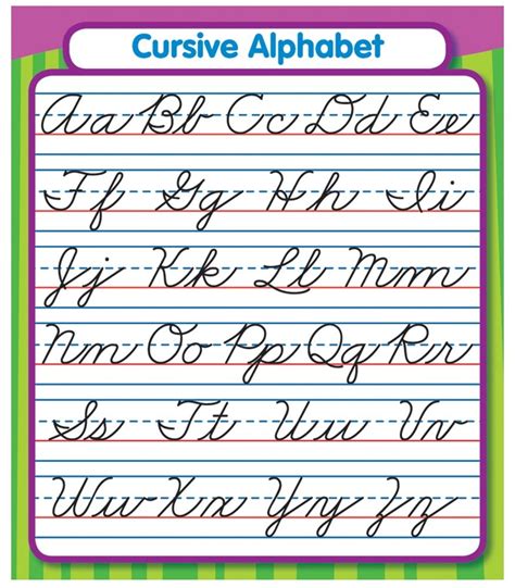 Cursive Alphabet Printable Worksheet Free