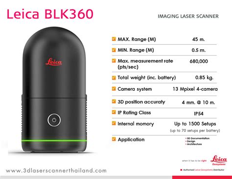 Leica BLK360 : 3D Laser Scanner Thailand