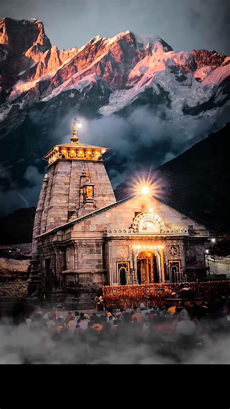 1920x1080px, 1080P free download | Kedarnath Mandir, night view, view ...