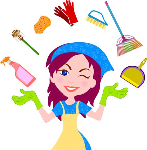 Maid clipart clean, Maid clean Transparent FREE for download on ...